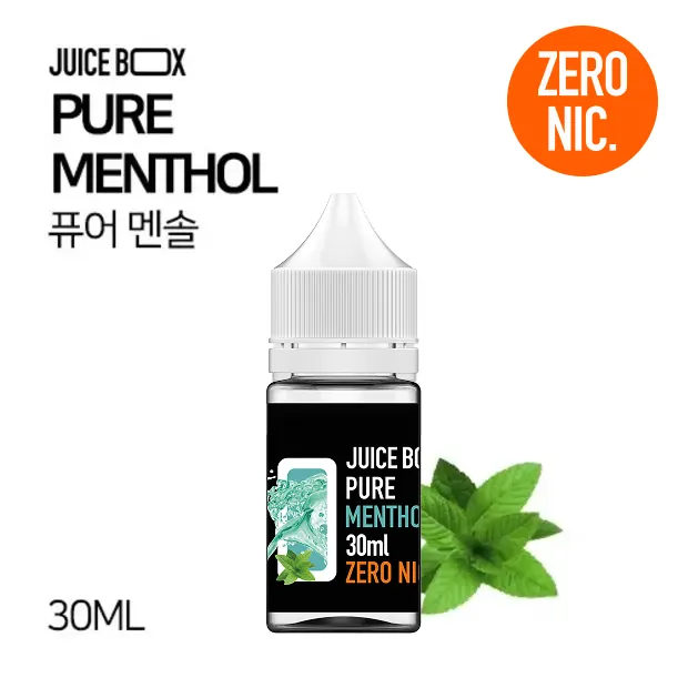 쥬스박스 블랙라벨 퓨어 멘솔 제로 30ml