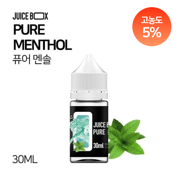 쥬스박스 블랙라벨 퓨어 멘솔 50mg 30ml