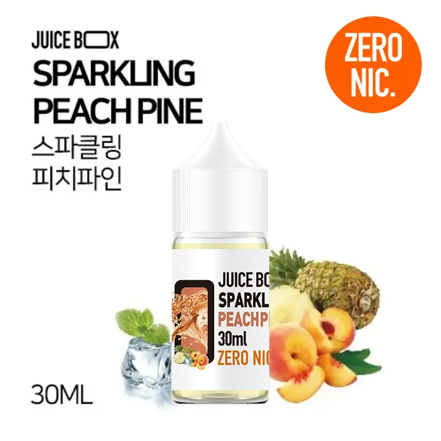 쥬스박스 화이트라벨 스파클링 피치 파인 제로 30ml